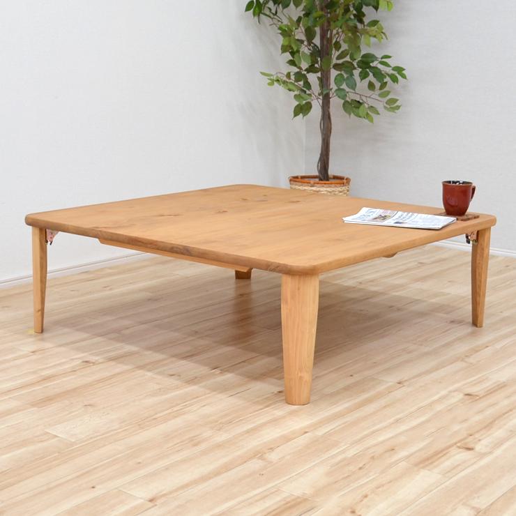 受注生産品 ひのき 座卓 国産 幅105cm ちゃぶ台 折りたたみ 2人 4人 hinoki105kaku-178 正方形 選べる5色 日本製 4人用 5s-1k-260 so hr_10