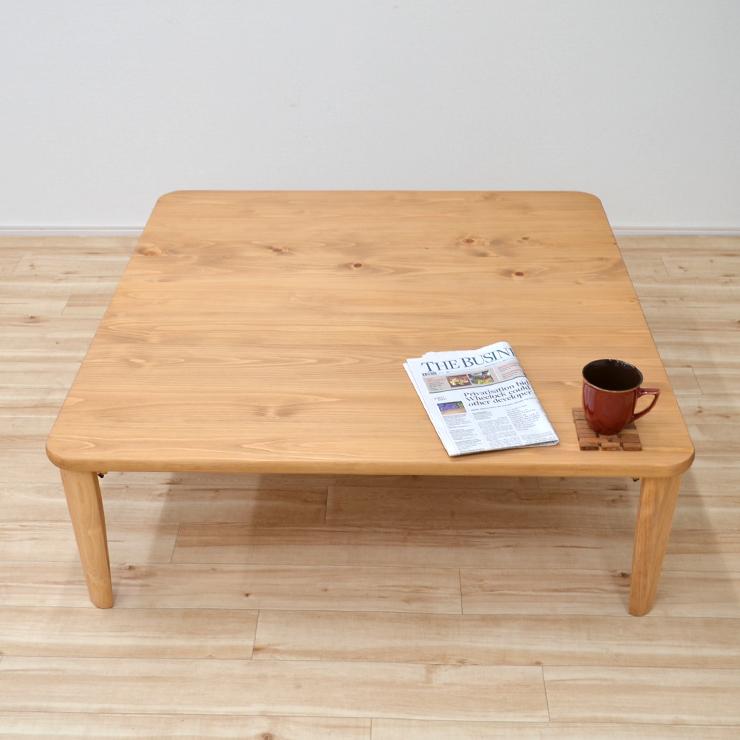 受注生産品 ひのき 座卓 国産 幅105cm ちゃぶ台 折りたたみ 2人 4人 hinoki105kaku-178 正方形 選べる5色 日本製 4人用 5s-1k-260 so hr_9