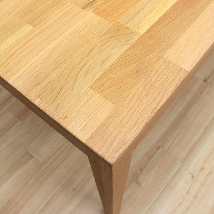 ナチュラル木製長方形ダイニングテーブル ダイニングテーブル 幅200cm 6 7 8人掛け ナチュラルオーク 木製