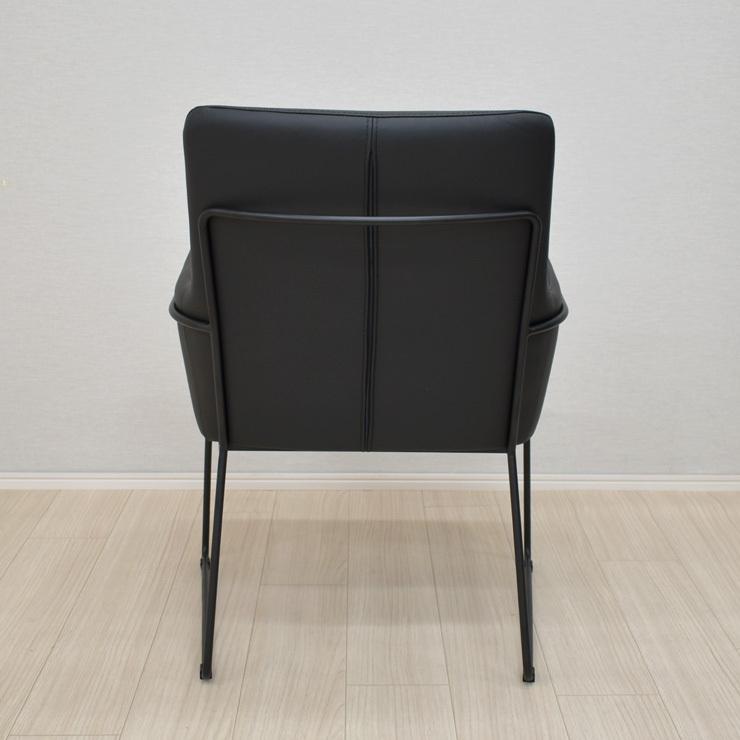 本革張り　椅子　1脚 ダイニングチェア 本革張り 完成品 1脚入り スチール脚 lca-ch