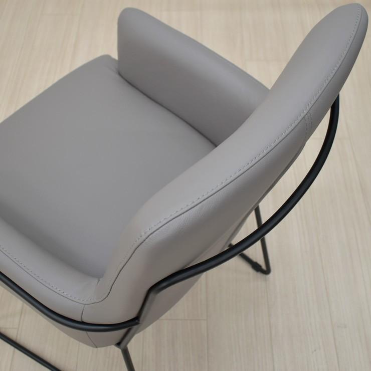 ダイニングチェア 本革張り 完成品 1脚 スチール脚 lca-ch-343 ダイニングチェア 本革張り 完成品 1脚 スチール脚 lca-ch-343