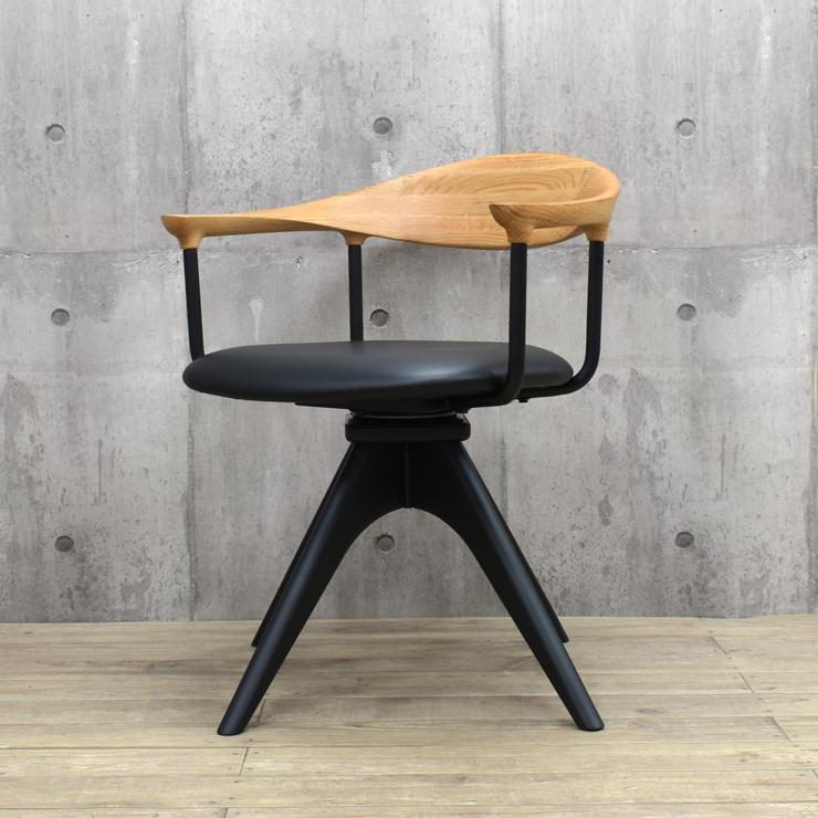 工場アウトレット品 ダイニングチェア 回転イス 1脚入り lm-ch-351ok