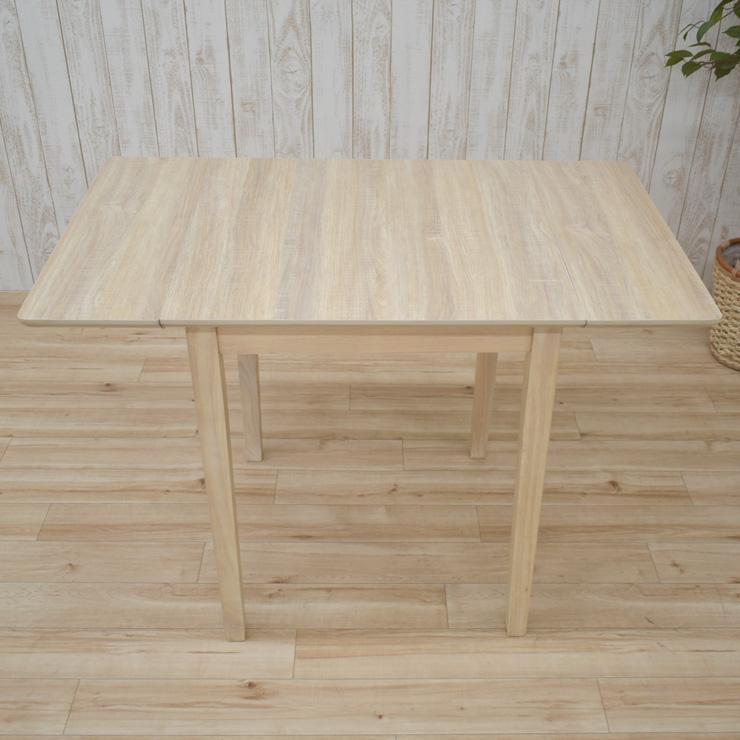 伸縮式 伸長 ダイニングテーブル 幅60/80/100cm 選べる3色 mac100bata-360 メラミン化粧板 1人用 2人用 折りたたみ 拡張 伸張式 バタフライ 2s-1k-188 yk |  | 12