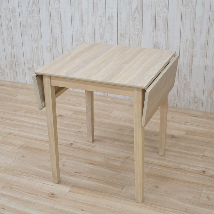 ダイニングテーブル 伸縮式 幅60/80/100cm ホワイトウォッシュ色 木製 メラミン化粧板 mac100bata-360ww シャビーシック 省スペース 北欧風 2s-1k-188 hr th |  | 07