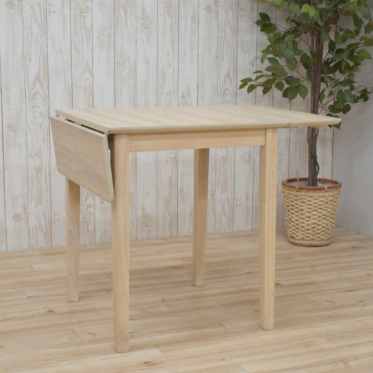ダイニングテーブル 伸縮式 幅60/80/100cm ホワイトウォッシュ色 木製 メラミン化粧板 mac100bata-360ww シャビーシック 省スペース 北欧風 2s-1k-188 hr th |  | 08