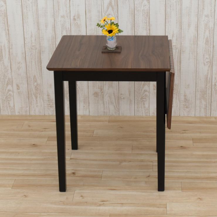 伸縮式 ダイニングテーブル 幅60/90cm ツートンカラー 木製 mac90bata-360wb 2人用 モダンメラミン化粧板 折りたたみ バタフライテーブル 2s-1k-179 yk |  | 06