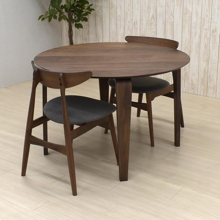 ダイニングセット クッション 板座 ウォールナット 幅110cm 2点セット 2人 marut110-5wn-351 アウトレット 19s-3k 【PINNTORP】 iy