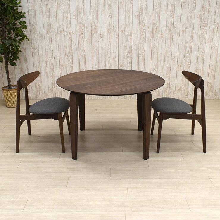 ダイニングセット クッション 板座 ウォールナット 幅110cm 2点セット 2人 marut110-5wn-351 アウトレット 19s-3k 【PINNTORP】 iy
