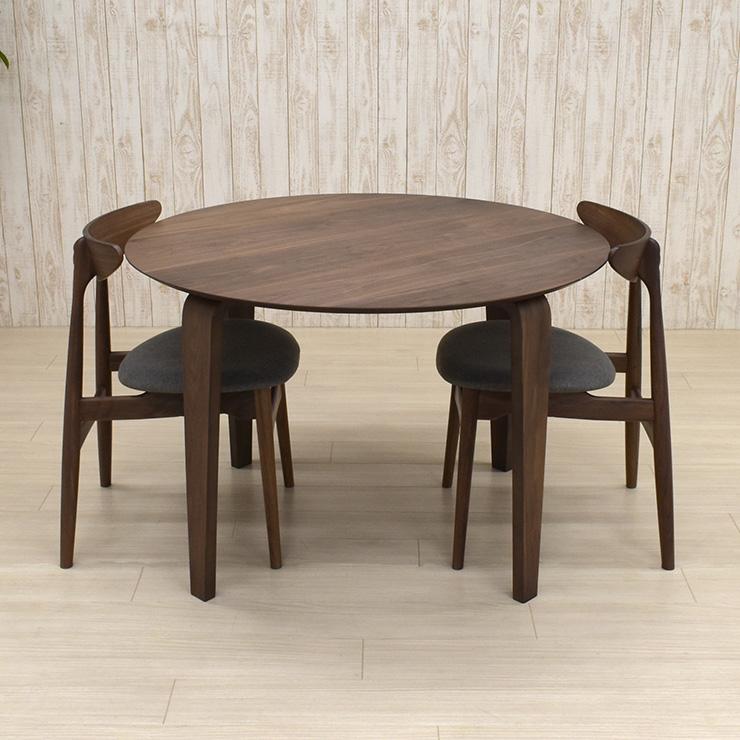 ダイニングセット クッション 板座 ウォールナット 幅110cm 2点セット 2人 marut110-5wn-351 アウトレット 19s-3k 【PINNTORP】 iy