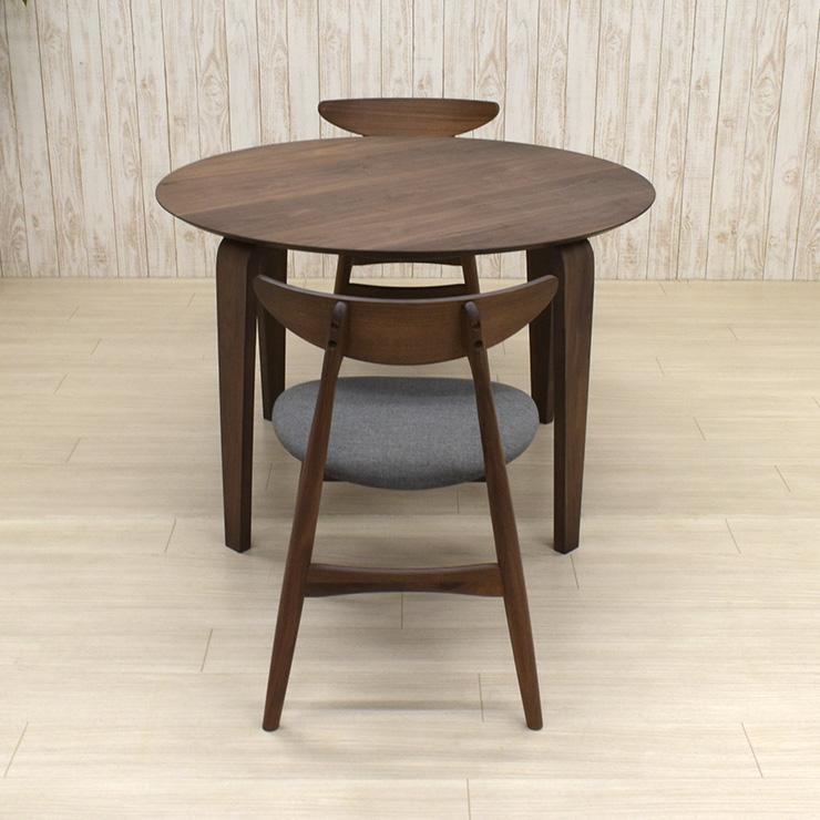 ダイニングセット クッション 板座 ウォールナット 幅110cm 2点セット 2人 marut110-5wn-351 アウトレット 19s-3k 【PINNTORP】 iy