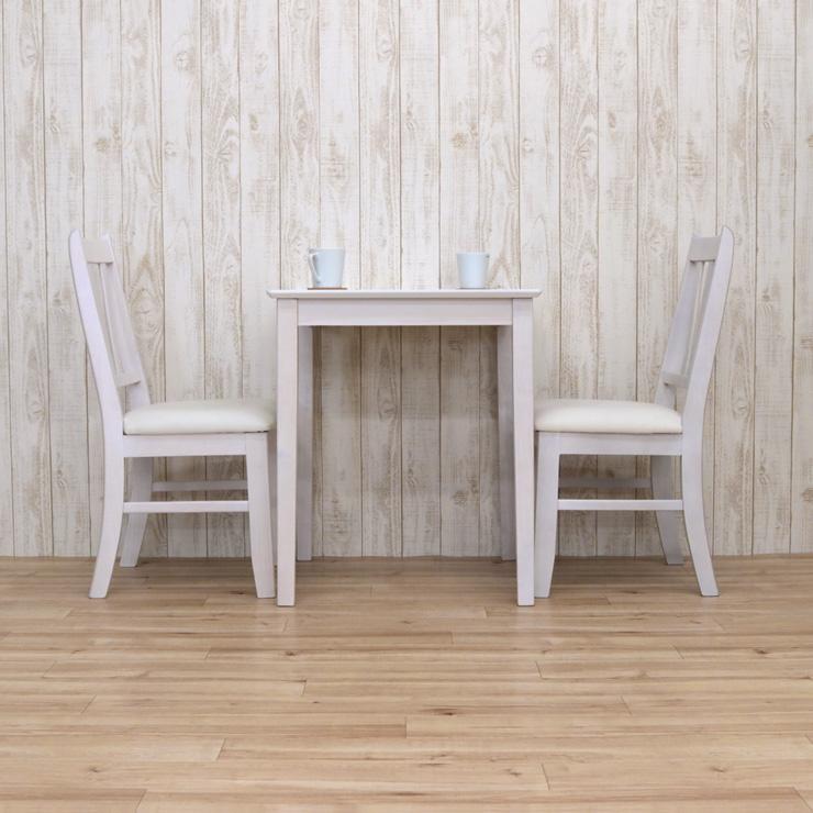 ダイニングテーブル3点セット 幅60cm 2人掛け mindi60-3-371 ホワイト