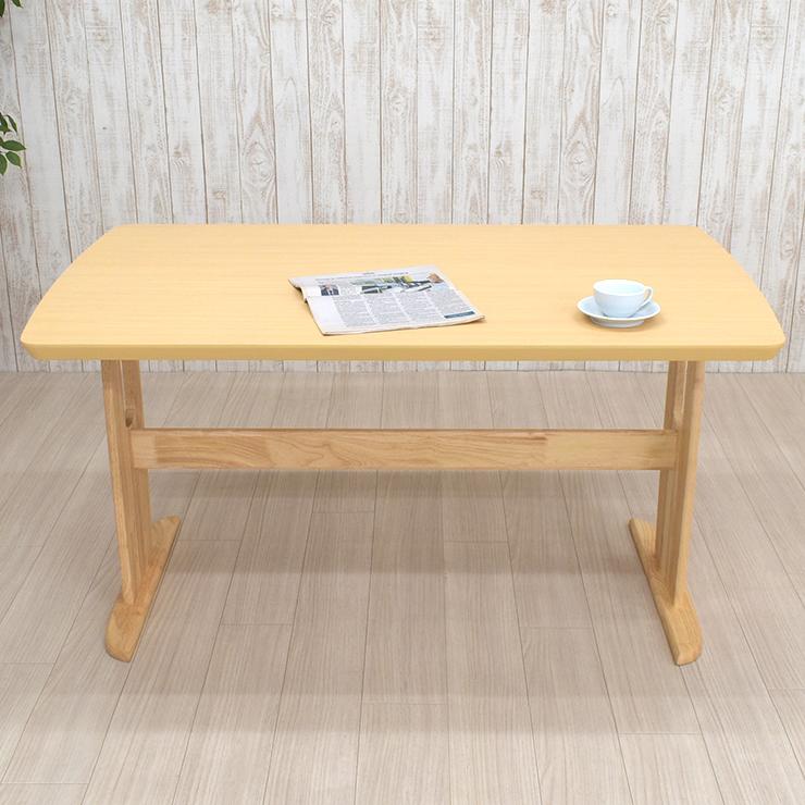ダイニングテーブル 幅135cm 4人用 メラミン化粧板 T字脚 mmv135-360 選べる2色 ナチュラルオーク色 ウォールナット色 長方形 カフェ風 おしゃれ 6s-1k hr tw_4