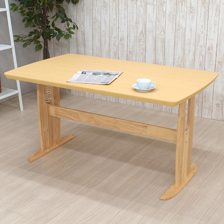 ダイニングテーブル 幅135cm 4人用 メラミン化粧板 T字脚 mmv135-360 選べる2色 ナチュラルオーク色 ウォールナット色 長方形 カフェ風 おしゃれ 6s-1k hr tw_5