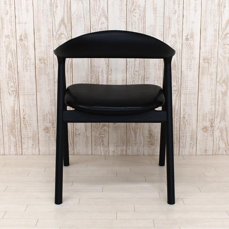 ダイニングチェア アームチェア 1脚入り 完成品 tom-ch-351ok-bk