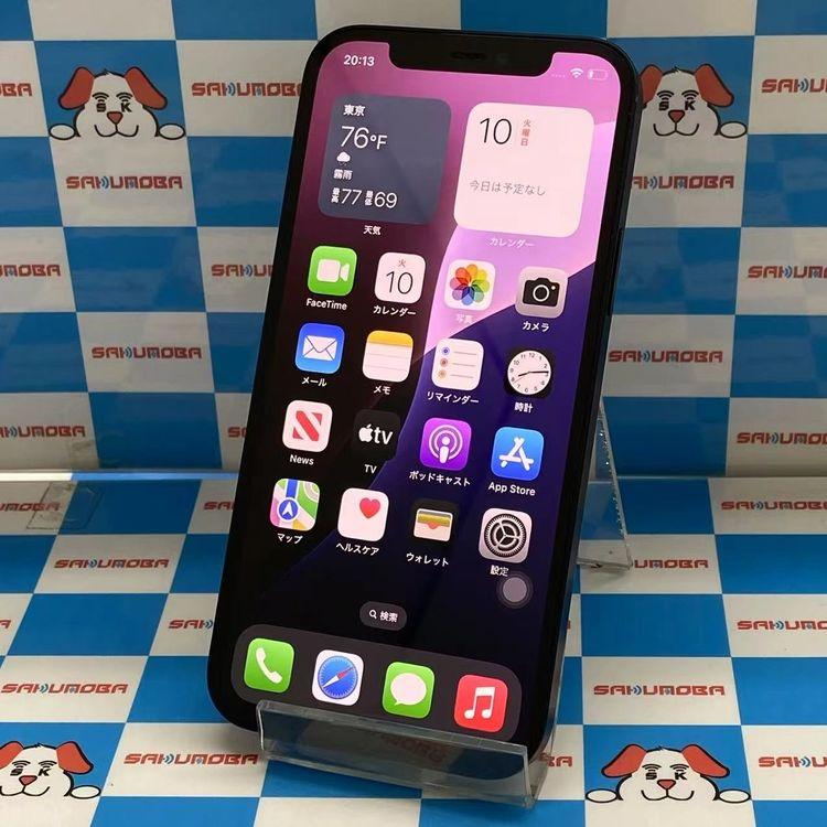 即日発送可iPhone12 64GB ブラック MGHN3J/A SIMロック解除済 au 中古