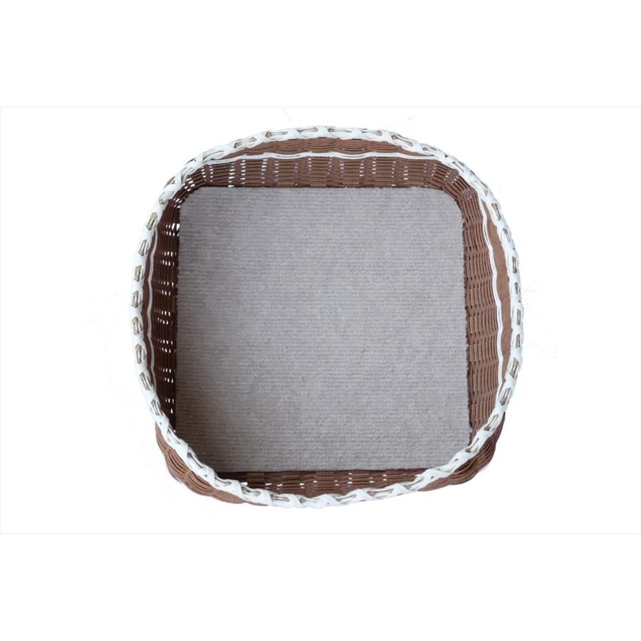 安心の日本製　　ネコちゃんワンちゃんのクーファン （Mサイズ）色名：モカ　　シンプルなデザインとカラーのベッドです。 |  | 02