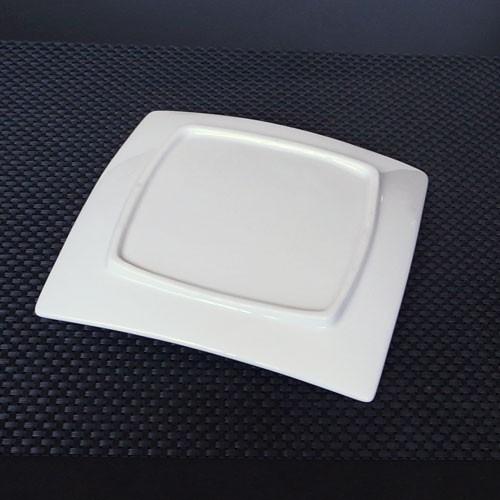 角皿 アルファ 16cm 正角皿 食器 取り皿 白 四角 皿 取皿 角皿 小 陶器 磁器