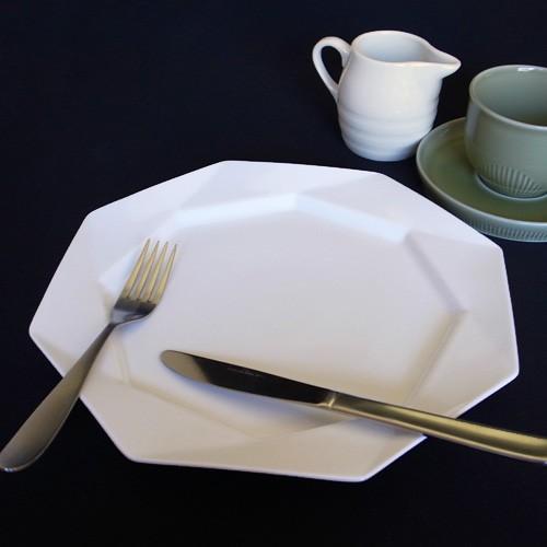Diastyle OcTA オクタ25cmプレート 白 八角皿 食器 おしゃれ 八角形 皿