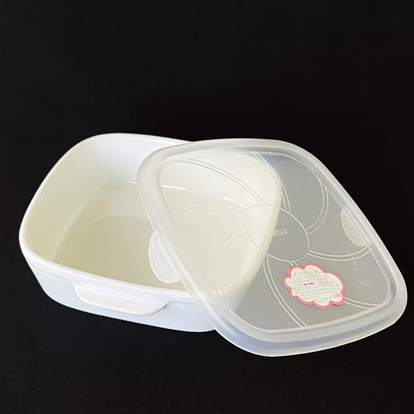 レンジパック付き キッパー大 日本製 磁器 白磁 陶器 陶磁器 保存容器