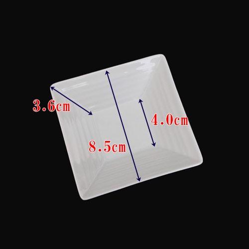 NN 8cm スクエアプレート 食器 角皿 白 プレート 皿 おしゃれ 四角