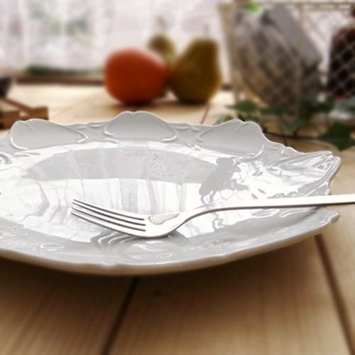 ジャック 27cm プレート 白 おしゃれ 大皿 パスタ皿 絵付け皿 業務用