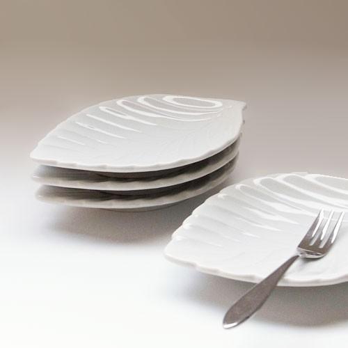 3時のリーフプレート 季節 皿 おしゃれ 葉っぱ 形 葉型 葉脈 小皿 豆皿