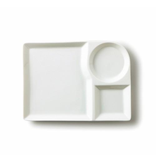 ブランチプレート ランチプレート おしゃれ お皿 白 三つ仕切り皿 日本