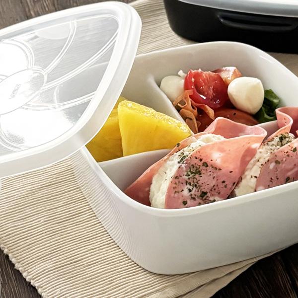 3つ仕切りレンジパック付き 食器 子供食器 陶器 お子様ランチプレート