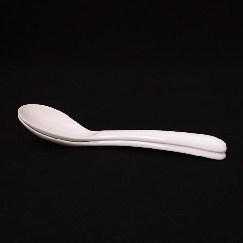 極薄極み》ポタージュスプーン(強化磁器) 白 陶器 茶わん蒸し