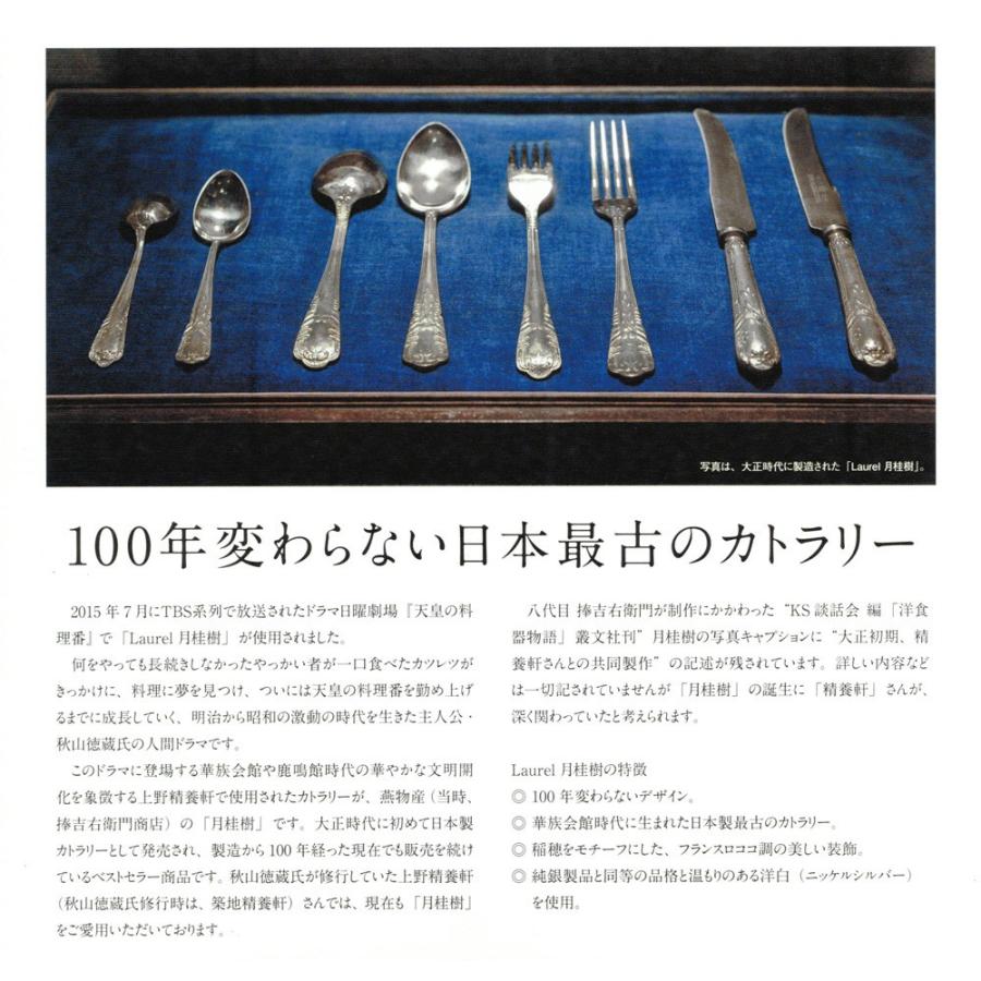 月桂樹 デザートスプーン 洋白 銀メッキ 日本製 : 食器屋ピーアンド