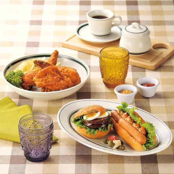 光洋陶器 カントリーサイド モスグリーン 23cmミート皿 KOYO 光洋