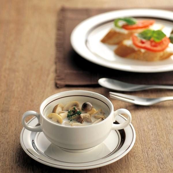 スノートンボーダー ８”スープ皿（21.1cm） カントリー cafe カフェ 食器 業務用 日本製 |  | 01