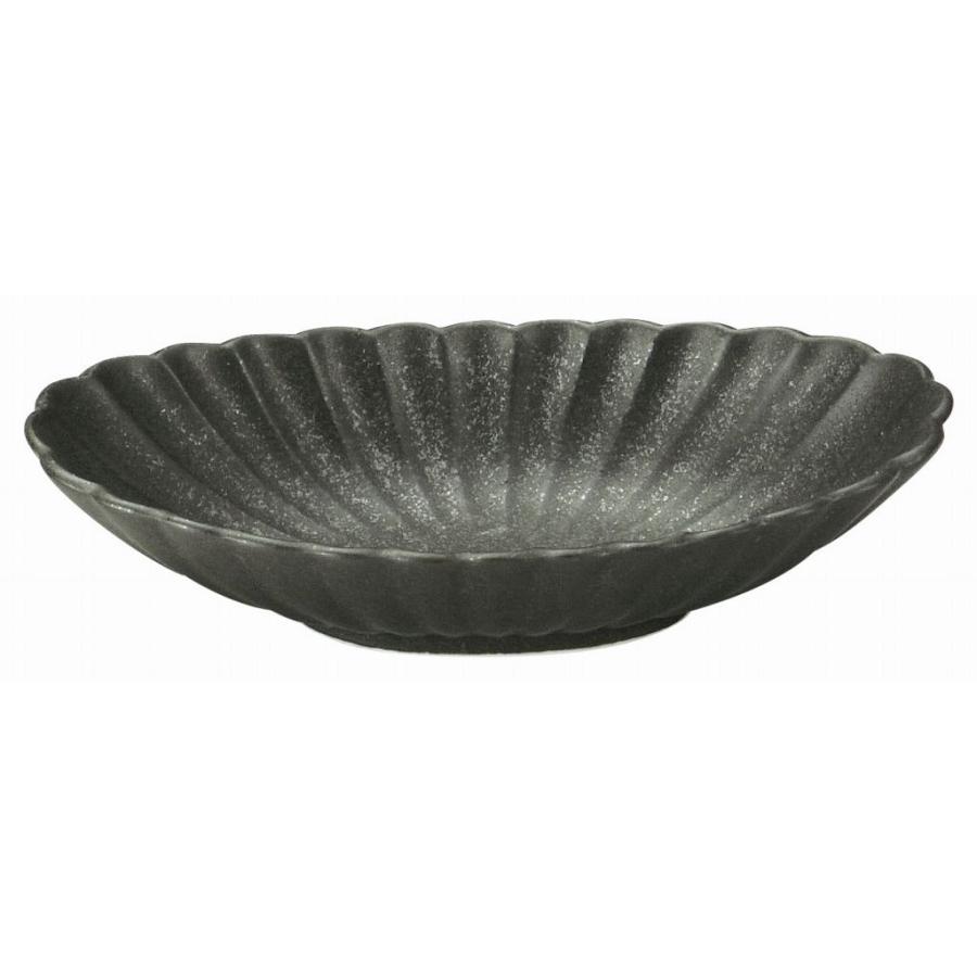 光洋陶器 かすみ 黒 楕円皿 小 花伝 KOYO 光洋 56130077 おしゃれ