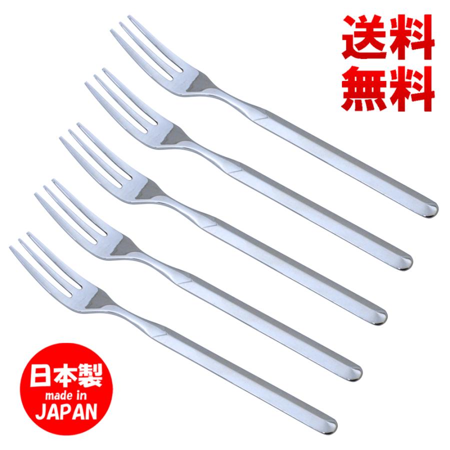 ガルボ オードブルフォーク ケーキフォーク ミラー仕上 5本セット