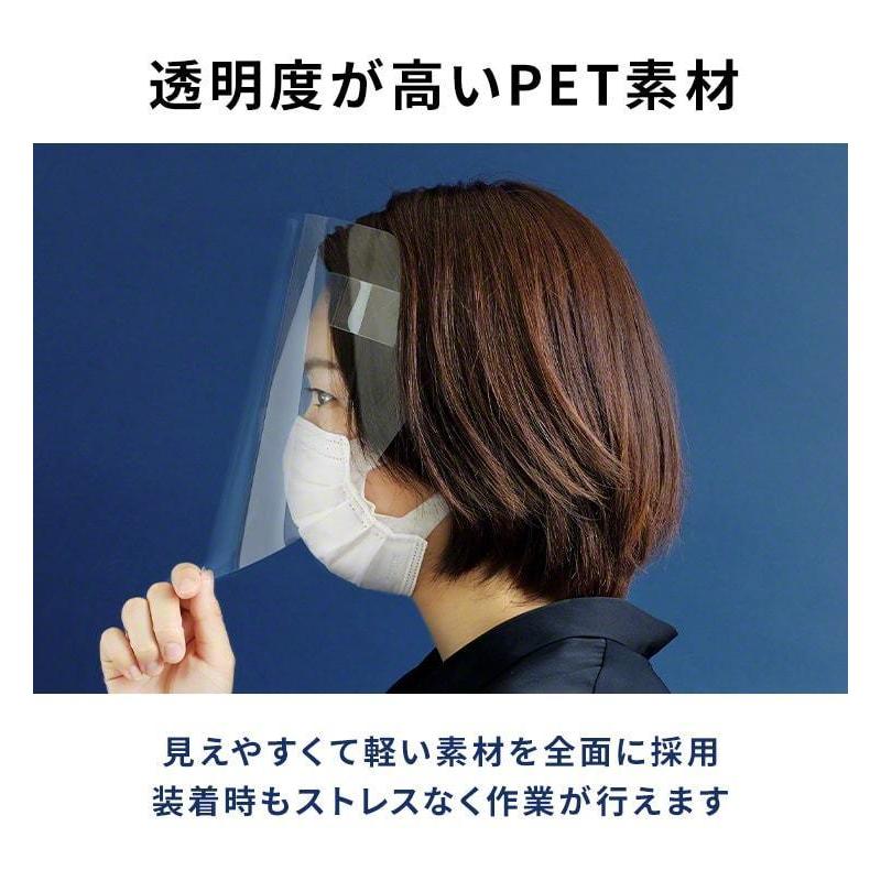 1枚入 フェイスシールド 飛沫ガード 個包装 全面透明 軽量 フェイスガード ウイルス ウイルス対策 広範囲保護 眼鏡対応 眼鏡着用可 .3R | ブランド登録なし | 03