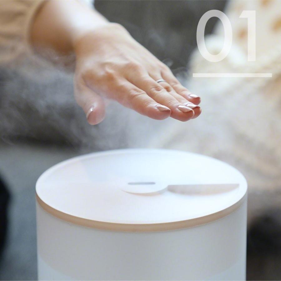 小型 加湿器 アロマ 卓上 おしゃれ 加湿器 静音 寝室 加湿器 超音波 上から給水 お手入れ簡単 加湿器 コンパクト かわいい 上部給水 .3R | Qurra | 10