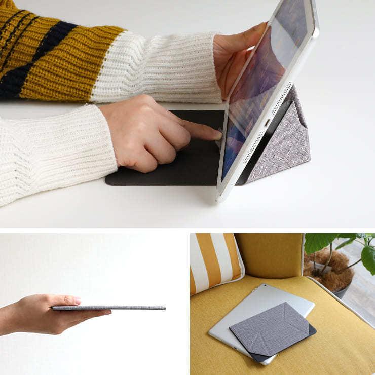 タブレット スマホ スタンド 折りたたみ式 軽量 薄型 ipad 角度調整 2段階 在宅 勤務 ホルダー 10.5インチ 持ち運び テレワーク .3R | INOVA | 01