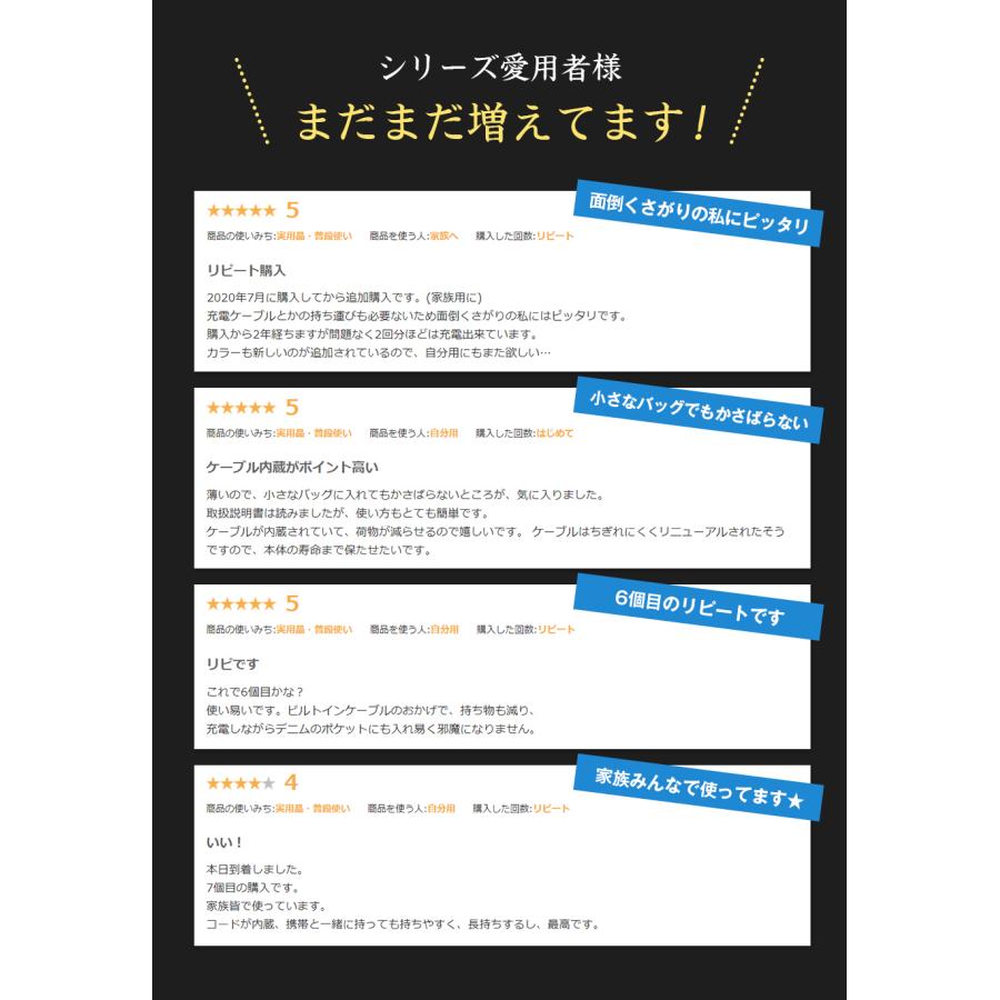 モバイルバッテリー スマホ充電器 大容量 10000mAh 急速充電 ストラップ 2台同時充電 携帯充電器 iPhone/iPad/Android 各種対応 送料無料 PSE認証済 セール | ALPHA LING | 11