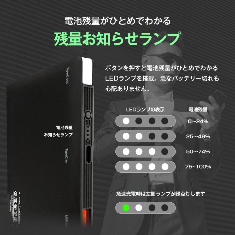 モバイルバッテリー スマホ充電器 大容量 10000mAh 急速充電 ストラップ 2台同時充電 携帯充電器 iPhone/iPad/Android 各種対応 送料無料 PSE認証済 セール | ALPHA LING | 07