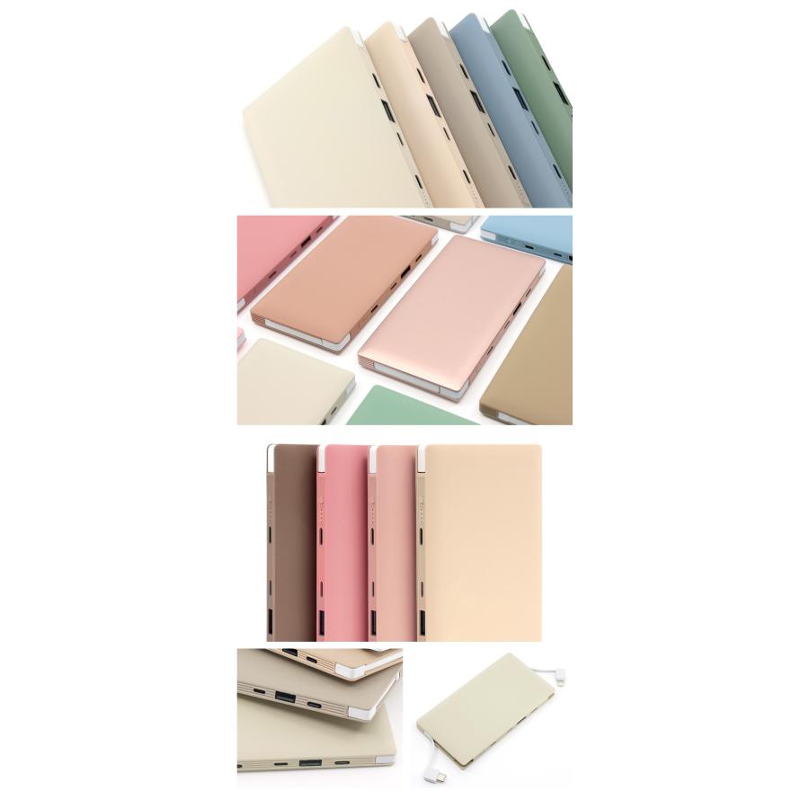 モバイルバッテリー 名入れ ケーブル内蔵 大容量 iPhone Android 10000mAh スマホ携帯充電器 ALPHALING W-07 | ALPHA LING | 30