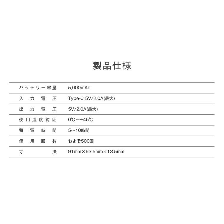 便利すぎる軽量小型モバイルバッテリー 送料無料 名入れ | 小型 急速 5000mAh モバイルバッテリー ALPHALING LITE | ALPHA LING | 13