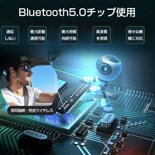 Bluetooth イヤホン カナル型 ワイヤレスイヤホン TWS-X10 Bluetooth5.0 IPX7防水 ブルートゥース 左右分離型 iPhone/Android対応 |  | 05