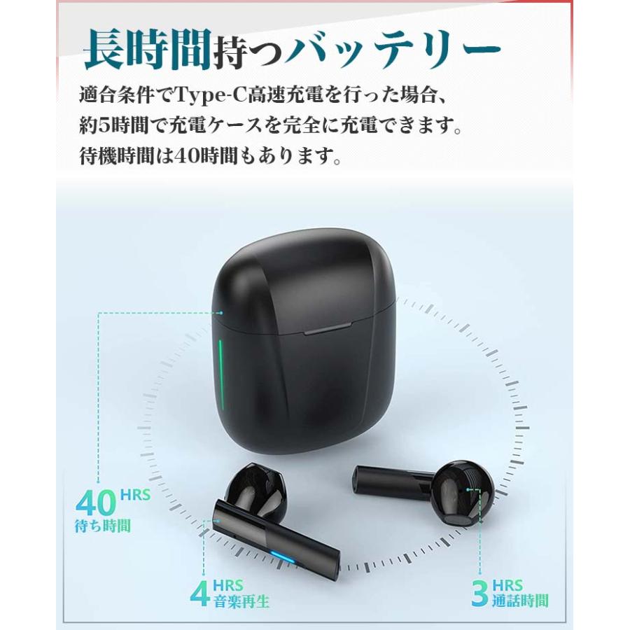 防水 フル ワイヤレスイヤホン bluetooth 自動ペアリング Hi-Fi高音質 左右分離型 マイク付き 軽量 小さい apple android switch iphone13 S-16 |  | 03