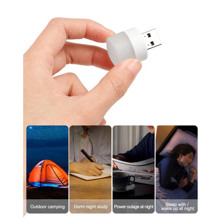 LEDランプ USB給電 小型 USB ledライト 白色 ランプ 丸型 キャンドル 階段 廊下 寝室 ベッドサイド キャンプ 野外 夜間 車 電球 常夜灯 ミニ電球 | ブランド登録なし | 02