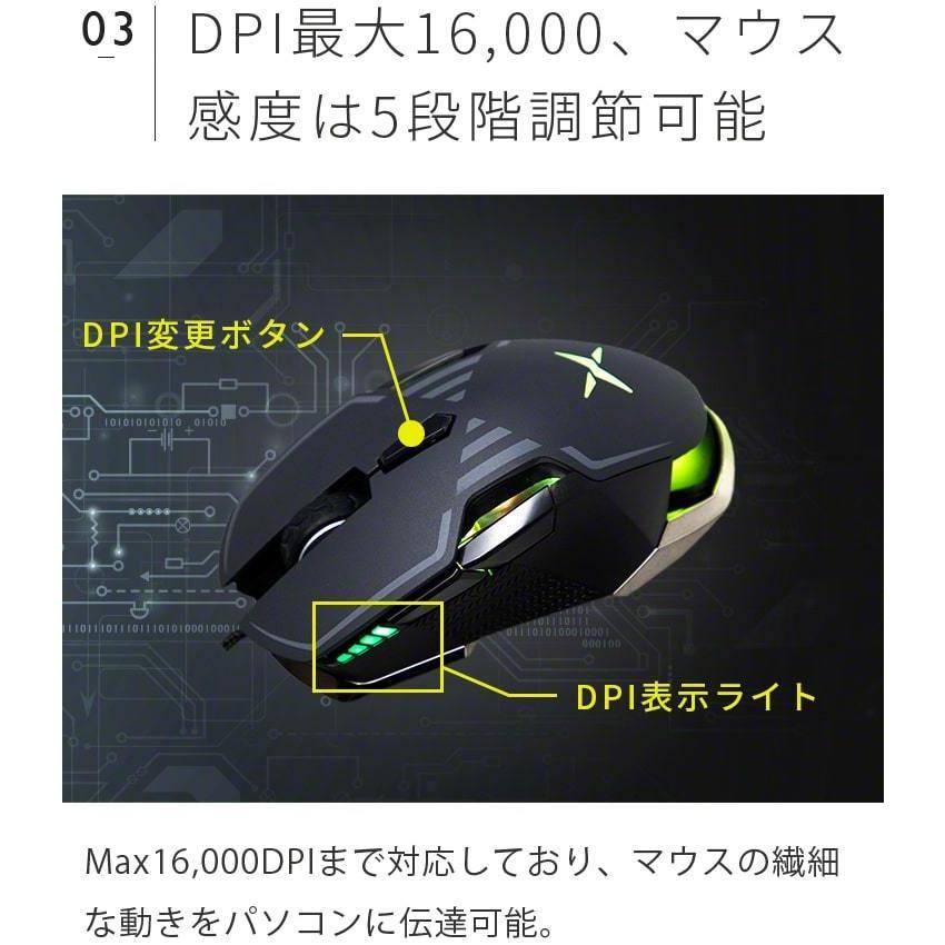 DELUX ゲーミングマウス ゲームマウス DPI マウス 有線 左右対称 DPI16000 ウェイト調節 DPI5段階調節 マクロ機能 .3R | ブランド登録なし | 12