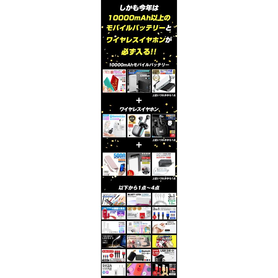 福袋 2026 豪華賞品が抽選で当たる!! モバイルバッテリー が必ず入るお得な福袋 Switch2 家電 お肉 飛騨牛 新春 キッズ レディース メンズ 初売 セット |  | 16