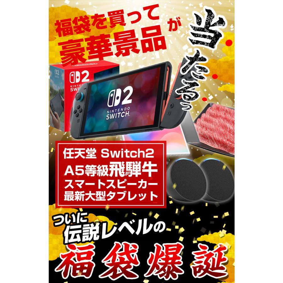 福袋 2026 豪華賞品が抽選で当たる!! モバイルバッテリー が必ず入るお得な福袋 Switch2 家電 お肉 飛騨牛 新春 キッズ レディース メンズ 初売 セット |  | 01