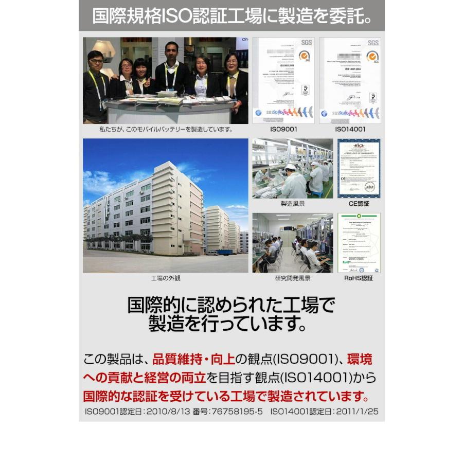 モバイルバッテリー 大容量 10400mAh 急速充電 自動調整 2.4A 2台同時充電 スマホ アイフォン 充電器 持ち充電器 持ち充 .3R | ブランド登録なし | 13