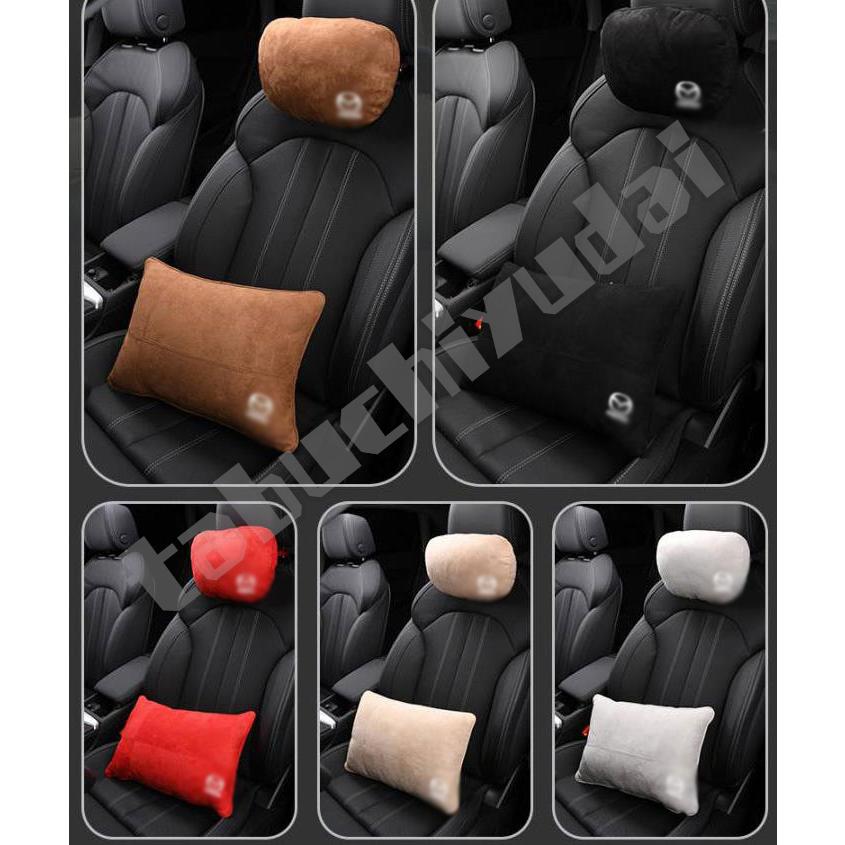 マツダ Mazda 2pセット クッション シートクッション スエード トライブ 低反発 椅子クッション 腰サポート 腰枕 腰痛防止 車用クッション 世界的に有名な クッション