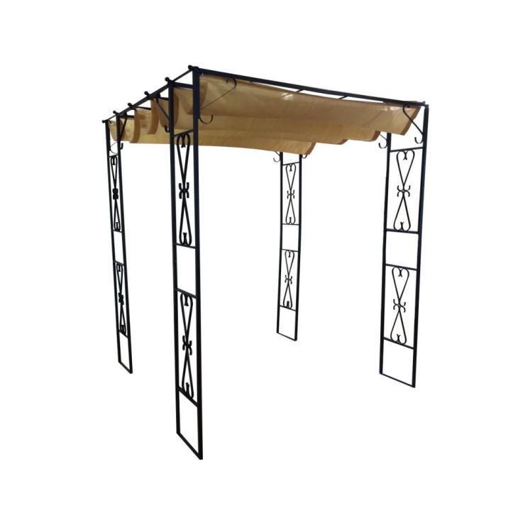 ローズガーデンパーゴラ ターフ付き 藤棚 ふじ棚 ぶどう棚 葡萄棚 園芸棚 パーゴラ アイアン 薔薇アーチ ガーデンアーチ ローズアーチ バラアーチ タックオンライン ヤフー店 通販 Yahoo ショッピング